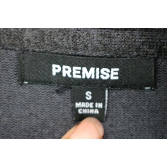 Premise Gray Long Open Front Cardigan-Size Small-Pockets - Picture 6 of 11